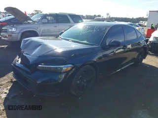 2025 Honda Civic Sport with VIN 2HGFE2F51SH525286, listed as a IAAI auction lot 41592317 with 3,554 mi miles and . Bid and sale history available at DreamBid. Image 2.