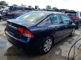 2010 Honda Civic LX with VIN 2HGFA1F5XAH502125, listed as a Copart auction lot 53836274 with 161,827 mi miles and Salvage Title. Bid and sale history available at DreamBid. Image 3.