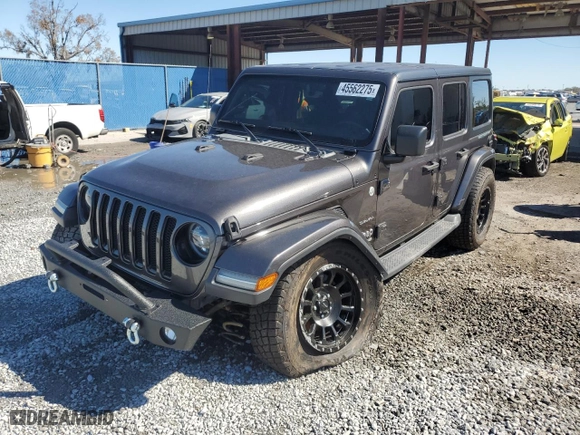 2020 Jeep Wrangler Unlimited North Edition with VIN 1C4HJXEN9LW172543, listed as a Copart auction lot 45562275 with 31,367 mi miles and Salvage Title. Bid and sale history available at carsss.com. Image 1.