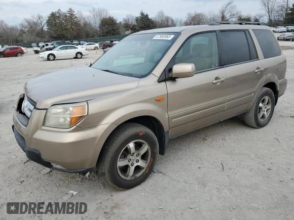 2007 Honda Pilot EX with VIN 5FNYF18487B004128, listed as a Copart auction lot 47588965 with 217,669 mi miles and Clean Title. Bid and sale history available at carsss.com. Image 1.