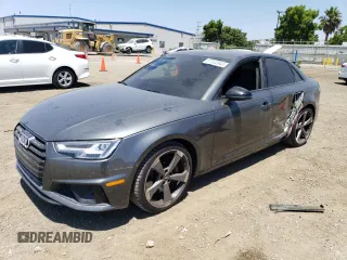 2019 Audi S4 Premium Plus with VIN WAUB4AF40KA068080, listed as a Copart auction lot 57532843 with 33,826 mi miles. Bid and sale history available at carsss.com. Image 1.