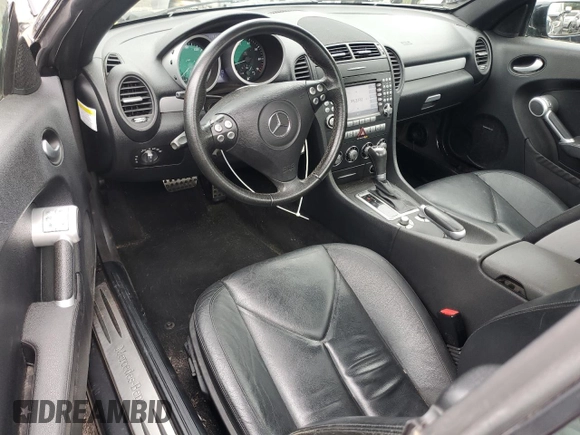2008 Mercedes-Benz SLK 280 with VIN WDBWK54F88F176639, listed as a Copart auction lot 63064995 with 77,190 mi miles and Salvage title. Bid and sale history available at DreamBid. Image 8.