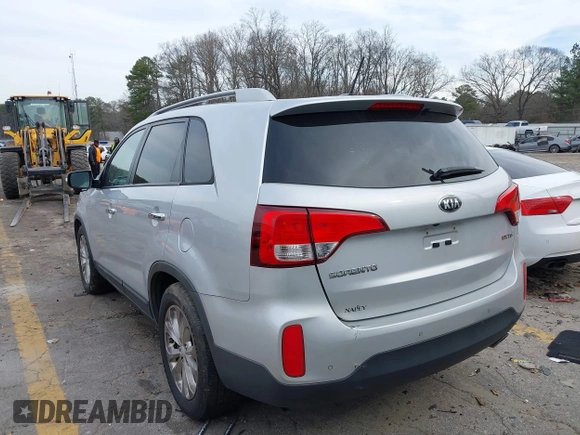 2015 Kia Sorento EX with VIN 5XYKU4A74FG582171, listed as a IAAI auction lot 41609620 with 159,502 mi miles. Bid and sale history available at carsss.com. Image 3.