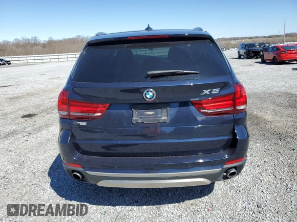 2017 BMW X5 sDrive35i with VIN 5UXKR2C31H0U22708, listed as a Copart auction lot 49241255 with 0 mi miles and Salvage Title. Bid and sale history available at carsss.com. Image 6.