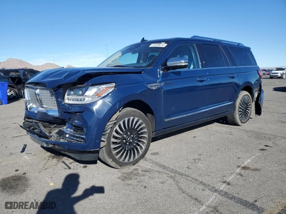 2020 Lincoln Navigator L Black Label with VIN 5LMJJ3TTXLEL07118, listed as a Copart auction lot 87028674 with 91,361 mi miles and Salvage Title. Bid and sale history available at carsss.com. Image 1.