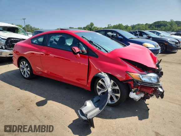 2012 Honda Civic Si with VIN 2HGFG4A53CH705044, listed as a Copart auction lot 66199595 with 179,348 mi miles and Salvage title. Bid and sale history available at DreamBid. Image 4.