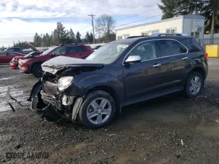 2015 Chevrolet Equinox LTZ with VIN 2GNFLHE35F6194065, listed as a Copart auction lot 49160115 with 83,063 mi miles and Salvage Title. Bid and sale history available at carsss.com. Image 1.