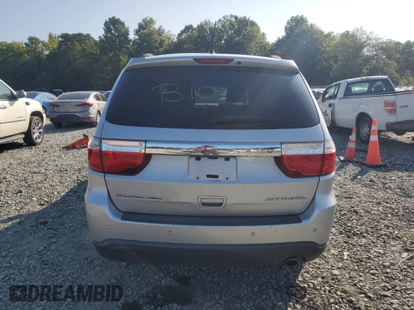 2012 Dodge Durango Citadel with VIN 1C4RDHEG9CC306245, listed as a Copart auction lot 68338204 with 183,382 mi miles and Salvage title. Bid and sale history available at DreamBid. Image 6.