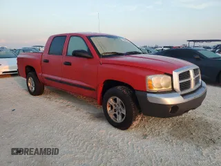 2005 Dodge Dakota SLT with VIN 1D7HE48K45S204044, listed as a Copart auction lot 76257834 with Not Provided miles and Salvage Title. Bid and sale history available at DreamBid. Image 4.
