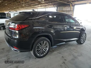 2022 Lexus RX with VIN 2T2JZMAA5NC250349, listed as a Copart auction lot 49899195 with 37,212 mi miles and Salvage Title. Bid and sale history available at carsss.com. Image 3.
