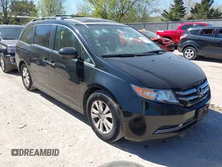 2014 Honda Odyssey EX-L z VIN 5FNRL5H61EB024188, wystawiony jako IAAI lot #42238505 z przebiegiem 180 163 mil mil oraz . Historia ofert i sprzedaży dostępna na DreamBid. Obrazek 1.