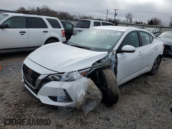 2020 Nissan Sentra SV with VIN 3N1AB8CVXLY273383, listed as a Copart auction lot 49326865 with 36,635 mi miles and Salvage Title. Bid and sale history available at carsss.com. Image 1.