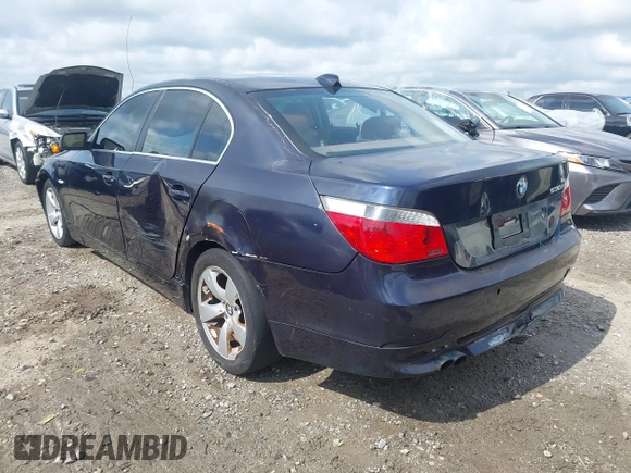 2005 BMW 5 Series 530i with VIN WBANA73515B813665, listed as a IAAI auction lot 42120936 with 142,059 mi miles and . Bid and sale history available at carsss.com. Image 3.