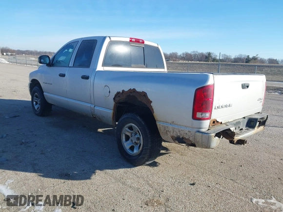 2004 Dodge 1500 SLT with VIN 1D7HU18N34S646307, listed as a IAAI auction lot 41417148 with 179,103 mi miles and . Bid and sale history available at carsss.com. Image 3.