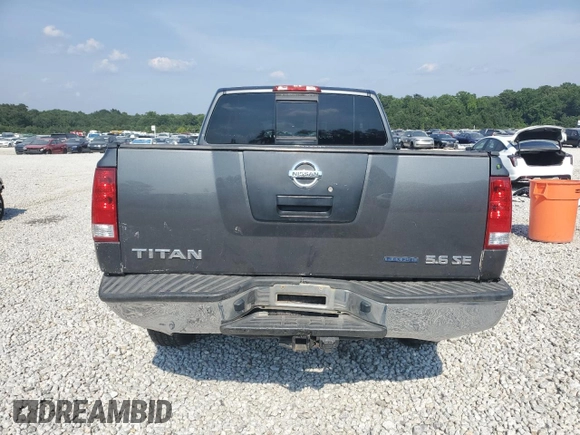 2010 Nissan Titan SE with VIN 1N6BA0CH1AN313499, listed as a Copart auction lot 62477765 with 278,652 mi miles and Salvage title. Bid and sale history available at DreamBid. Image 6.