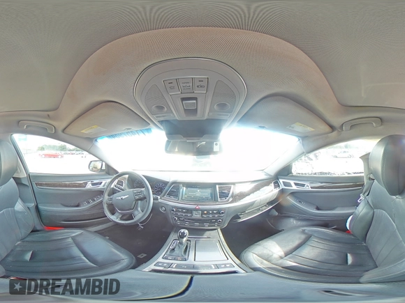 2017 Genesis G80 3.8L with VIN KMHGN4JEXHU176071, listed as a Copart auction lot 71457984 with 97,256 mi miles and Salvage Title. Bid and sale history available at carsss.com. Image 12.