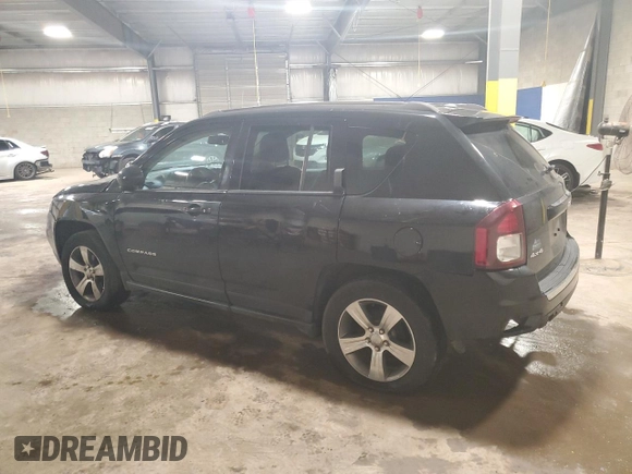 2017 Jeep Compass Latitude with VIN 1C4NJDEB6HD168072, listed as a Copart auction lot 63045025 with 82,975 mi miles and Salvage title. Bid and sale history available at DreamBid. Image 2.