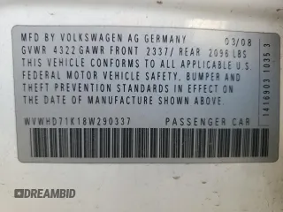 2008 Volkswagen GTI z VIN WVWHD71K18W290337, wystawiony jako Copart lot #75297034 z przebiegiem 117 224 mil mil oraz Szkoda całkowita • Salvage title. Historia ofert i sprzedaży dostępna na DreamBid. Obrazek 13.