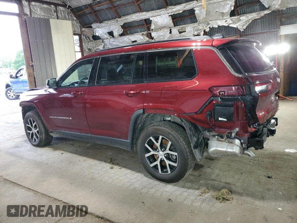 2024 Jeep Grand Cherokee Limited z VIN 1C4RJKBG9R8550516, wystawiony jako Copart lot #62032995 z przebiegiem 10 625 mil mil oraz Szkoda całkowita • Salvage title. Historia ofert i sprzedaży dostępna na DreamBid. Obrazek 2.