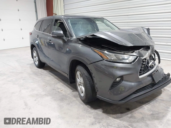 2020 Toyota Highlander LE with VIN 5TDBZRBH3LS038023, listed as a IAAI auction lot 41832407 with 48,213 mi miles and . Bid and sale history available at DreamBid. Image 1.
