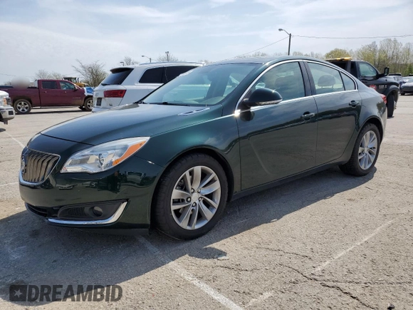 2015 Buick Regal with VIN 2G4GK5EX6F9256987, listed as a Copart auction lot 52890705 with 132,404 mi miles and Salvage title. Bid and sale history available at DreamBid. Image 1.