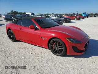 2014 Maserati GranTurismo Convertible Sport with VIN ZAM45VMA8E0110588, listed as a Copart auction lot 82513364 with 0 mi miles and Salvage Title. Bid and sale history available at carsss.com. Image 4.