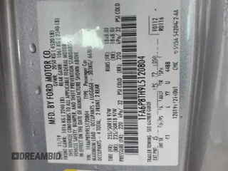 2020 Ford Mustang EcoBoost with VIN 1FA6P8TH9L5120804, listed as a Copart auction lot 58647775 with 73,371 mi miles and Salvage title. Bid and sale history available at DreamBid. Image 12.