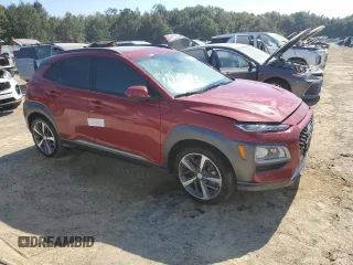 2020 Hyundai Kona Ultimate with VIN KM8K53A57LU428372, listed as a Copart auction lot 73765774 with 0 mi miles and Non Repairable. Bid and sale history available at carsss.com. Image 4.