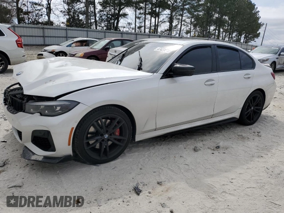 2022 BMW 3 Series M340i with VIN 3MW5U7J05N8C57442, listed as a Copart auction lot 47429075 with 50,798 mi miles and Salvage Title. Bid and sale history available at carsss.com. Image 1.