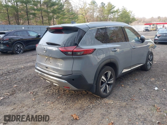 2021 Nissan Rogue Platinum with VIN JN8AT3DD4MW304014, listed as a IAAI auction lot 41768292 with 60,540 mi miles. Bid and sale history available at carsss.com. Image 4.