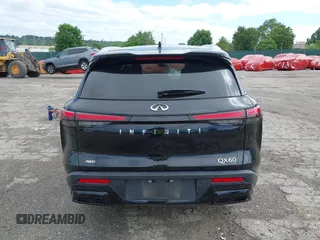 2024 Infiniti QX60 Luxe with VIN 5N1DL1FS1RC335847, listed as a IAAI auction lot 42255354 with 12,219 mi miles and . Bid and sale history available at DreamBid. Image 17.