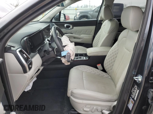 2023 Kia Sorento SX Prestige with VIN 5XYRKDLF5PG201387, listed as a Copart auction lot 85784174 with 44,684 mi miles and Salvage Title. Bid and sale history available at carsss.com. Image 7.