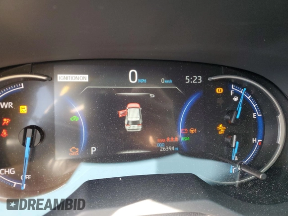 2024 Toyota RAV4 Hybrid SE with VIN JTM16RFV4RD123719, listed as a Copart auction lot 52952275 with 26,394 mi miles and Salvage title. Bid and sale history available at DreamBid. Image 9.