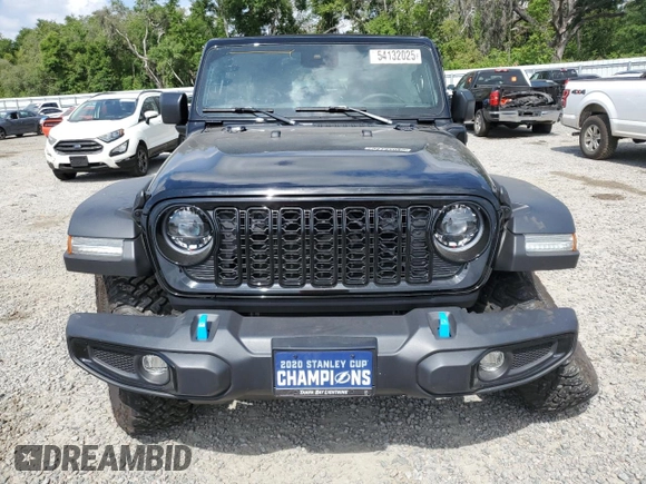 2024 Jeep Wrangler Willys z VIN 1C4RJXN62RW204366, wystawiony jako Copart lot #54132025 z przebiegiem 2 701 mil mil oraz Szkoda całkowita • Salvage title. Historia ofert i sprzedaży dostępna na DreamBid. Obrazek 5.