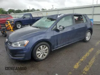 2015 Volkswagen Golf TSI S z VIN 3VW217AU8FM014179, wystawiony jako Copart lot #57909985 z przebiegiem 69 224 mil mil oraz Szkoda całkowita • Salvage title. Historia ofert i sprzedaży dostępna na DreamBid. Obrazek 1.