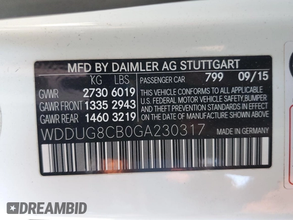 2016 Mercedes-Benz S 550 with VIN WDDUG8CB0GA230317, listed as a Copart auction lot 88218235 with 89,540 mi miles and Salvage Title. Bid and sale history available at carsss.com. Image 13.