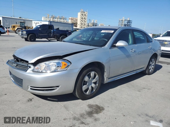 2010 Chevrolet Impala LS with VIN 2G1WA5EK5A1109387, listed as a Copart auction lot 44692075 with 93,072 mi miles and Clean Title. Bid and sale history available at DreamBid. Image 1.