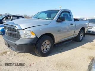 2014 Ram 1500 Express with VIN 3C6JR6AG5EG223055, listed as a IAAI auction lot 41707372 with 97,353 mi miles and . Bid and sale history available at DreamBid. Image 2.