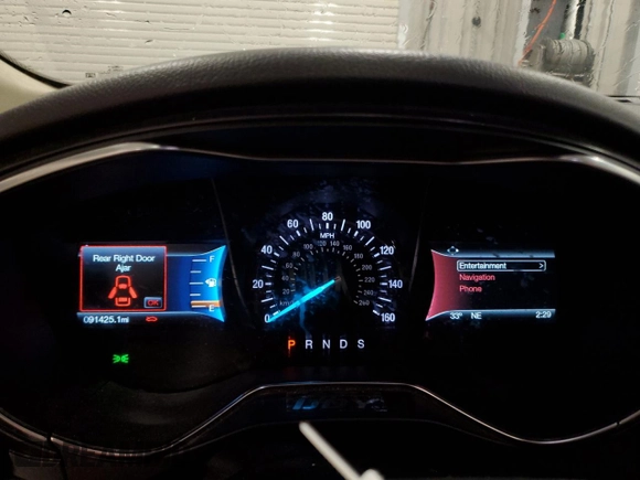 2018 Ford Fusion Titanium with VIN 3FA6P0D99JR154311, listed as a Copart auction lot 53546035 with 91,425 mi miles and Salvage title. Bid and sale history available at DreamBid. Image 9.