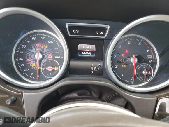 2017 Mercedes-Benz GLE 350 with VIN 4JGDA5JB0HA898208, listed as a Copart auction lot 61743115 with 104,562 mi miles and Salvage title. Bid and sale history available at DreamBid. Image 9.