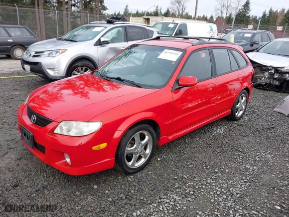 2002 Mazda Protege5 with VIN JM1BJ245221591260, listed as a IAAI auction lot 41755724 with 228,715 mi miles. Bid and sale history available at carsss.com. Image 2.