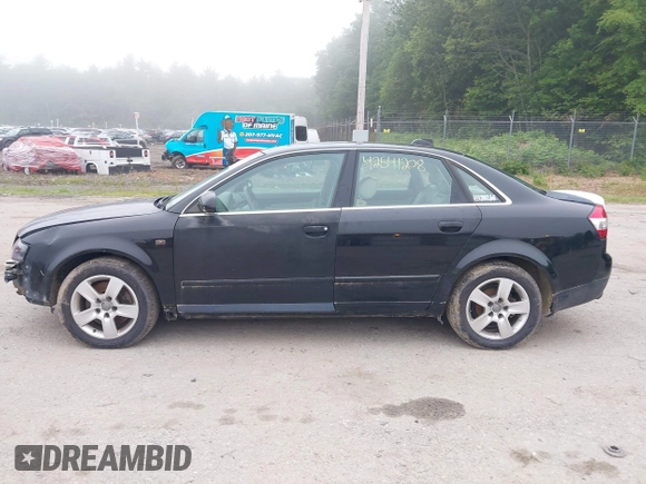 2004 Audi A4 3.0L with VIN WAULT68EX4A233033, listed as a IAAI auction lot 42541208 with 121,539 mi miles and . Bid and sale history available at DreamBid. Image 12.