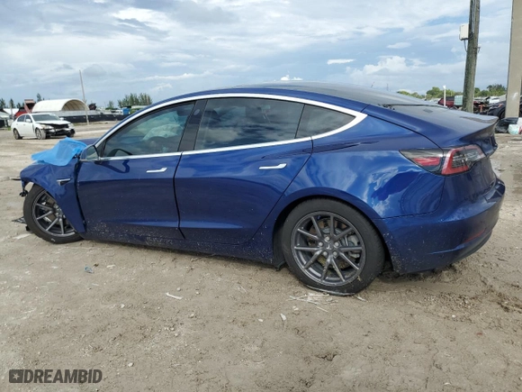 2020 Tesla Model 3 Standard Range Plus with VIN 5YJ3E1EA1LF611912, listed as a Copart auction lot 44428705 with NaN miles and Salvage Title. Bid and sale history available at carsss.com. Image 2.