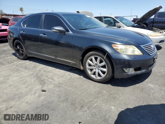 2010 Lexus LS 460 with VIN JTHBL5EF2A5092421, listed as a Copart auction lot 66756174 with 214,879 mi miles and Salvage title. Bid and sale history available at DreamBid. Image 4.