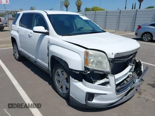 2016 GMC Terrain SLE with VIN 2GKALMEKXG6138938, listed as a IAAI auction lot 42169737 with 121,061 mi miles and . Bid and sale history available at carsss.com. Image 1.