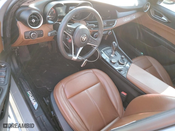 2017 Alfa Romeo Giulia with VIN ZARFAEDN0H7548065, listed as a Copart auction lot 45353295 with 58,989 mi miles and Salvage Title. Bid and sale history available at carsss.com. Image 8.