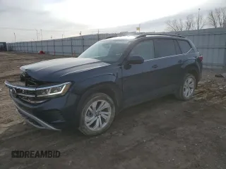 2023 Volkswagen Atlas SE z VIN 1V2HR2CA8PC545024, wystawiony jako Copart lot #43775075 z przebiegiem 35 643 mil mil oraz Szkoda całkowita • Salvage title. Historia ofert i sprzedaży dostępna na DreamBid. Obrazek 1.