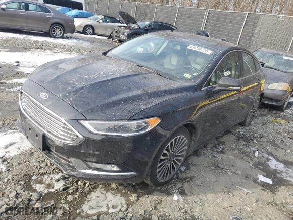 2018 Ford Fusion Titanium with VIN 3FA6P0D90JR124131, listed as a Copart auction lot 89238725 with 106,233 mi miles and Salvage Title. Bid and sale history available at carsss.com. Image 1.
