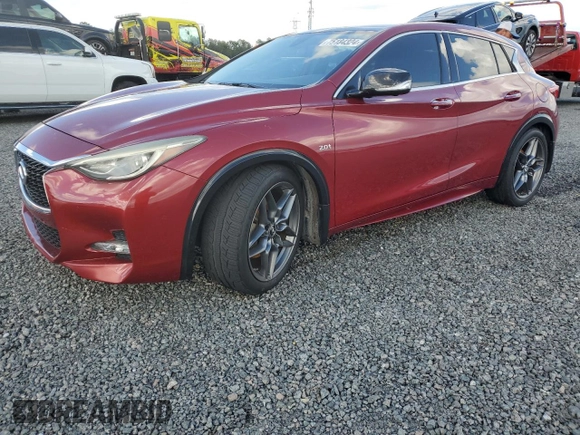 2017 Infiniti QX30 Sport with VIN SJKCH5CP1HA020580, listed as a Copart auction lot 75184324 with 0 mi miles and Salvage Title. Bid and sale history available at carsss.com. Image 1.