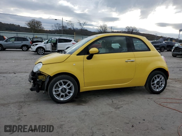 2013 FIAT 500 Pop with VIN 3C3CFFAR9DT743409, listed as a Copart auction lot 82027754 with 18,517 mi miles and Clean Title. Bid and sale history available at carsss.com. Image 1.